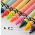 6pcs wax crayons in color box
